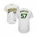 Men's Oakland Athletics #57 J.B. Wendelken White Home Flex Base Authentic Collection Baseball Player Stitched Jersey