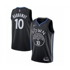 Men's Golden State Warriors #10 Tim Hardaway Swingman Black Basketball Stitched Jersey - 2019 20 City Edition