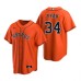 Men's Nike Houston Astros #34 Nolan Ryan Orange Alternate Stitched Baseball Jersey