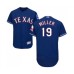 Men's Texas Rangers #19 Shelby Miller Royal Blue Alternate Flex Base Authentic Collection Baseball Jersey