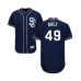 Men's San Diego Padres #49 Michel Baez Navy Blue Alternate Flex Base Authentic Collection Baseball Player Stitched Jersey