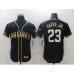 Men's San Diego Padres #23 Fernando Tatis Jr. Black Gold Realtree Collection Stitched Jersey