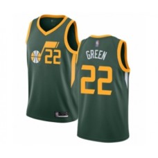 Men's Utah Jazz #22 Jeff Green Swingman Jersey - Earned Edition