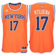 New York Knicks #17 Frank Ntilikina Alternate Orange New Swingman Stitched NBA Jersey