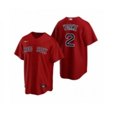 Men's Boston Red Sox #2 Nick Yorke Red 2020 MLB Draft Replica Alternate Stitched Jersey