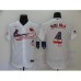 Men's Nike St. Louis Cardinals #4 Yadier Molina Yadi White 2020 Stars & Stripes 4th of July Stitched Jersey