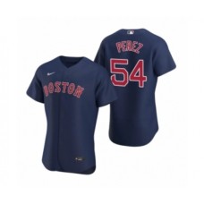 Men's Boston Red Sox #54 Martin Perez Nike Navy Authentic 2020 Alternate Stitched Jersey