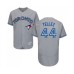 Men's Toronto Blue Jays #44 Rowdy Tellez Grey Road Flex Base Authentic Collection Baseball Jersey