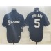 Men's Atlanta Braves #5 Freddie Freeman Black Turn Back The Clock Stitched Cool Base Jersey