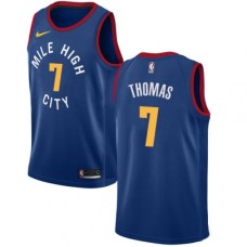 Men's Nike Denver Nuggets #7 Isaiah Thomas Swingman Light Blue NBA Jersey Statement Edition