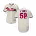 Men's Philadelphia Phillies #52 Jose Alvarez Cream Alternate Flex Base Authentic Collection Baseball Player Stitched Jersey