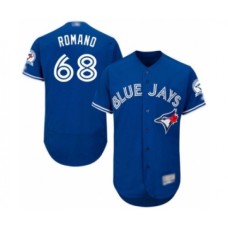 Men's Toronto Blue Jays #68 Jordan Romano Blue Alternate Flex Base Authentic Collection Baseball Player Stitched Jersey