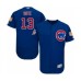 Men's Chicago Cubs #13 David Bote Royal Blue Alternate Flex Base Authentic Collection Baseball Player Stitched Jersey