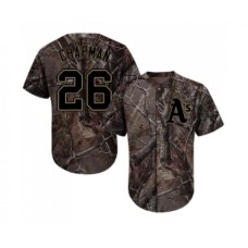 Men's Oakland Athletics #26 Matt Chapman Authentic Camo Realtree Collection Flex Base Baseball Jersey