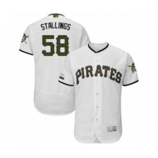 Men's Pittsburgh Pirates #58 Jacob Stallings White Alternate Authentic Collection Flex Base Baseball Player Stitched Jersey