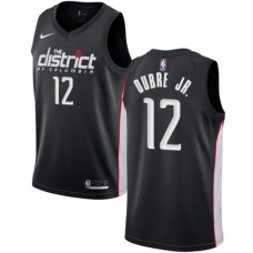 Men's Nike Washington Wizards #12 Kelly Oubre Jr. Swingman Black NBA Jersey - City Edition