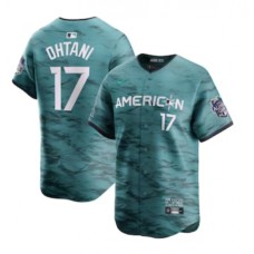 Men's American League #17 Shohei Ohtani Nike Teal 2023 MLB All-Star Game Limited Player Stitched Jersey