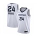 Men's Memphis Grizzlies #24 Dillon Brooks Authentic White Finished Basketball Stitched Jersey - Association Edition