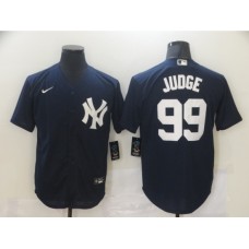 Men's New York Yankees #99 Aaron Judge Authentic Navy Blue Nike MLB Stitched Jersey