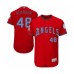 Men's Los Angeles Angels of Anaheim #48 Anthony Bemboom Authentic Red 2016 Father's Day Fashion Flex Base Baseball Player Stitched Jersey