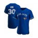 Men's Toronto Blue Jays #30 Alejandro Kirk George Springer Royal Flex Base Stitched Jersey