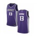 Men's Sacramento Kings #13 Dewayne Dedmon Authentic Purple Basketball Jersey - Icon Edition