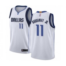 Men's Dallas Mavericks #11 Tim Hardaway Jr. Authentic White Basketball Jersey - Association Edition