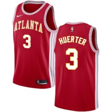 Men's Nike Atlanta Hawks #3 Kevin Huerter Swingman Red NBA Jersey Statement Edition