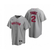 Men's Boston Red Sox #2 Nick Yorke Gray 2020 MLB Draft Replica Road Stitched Jersey