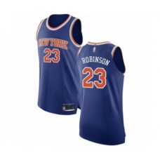 Men's New York Knicks #23 Mitchell Robinson Authentic Royal Blue Basketball Jersey - Icon Edition