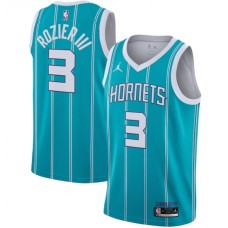 Men's Charlotte Hornets #3 Terry Rozier III Jordan Brand Teal 2020-21 Swingman Stitched Jersey