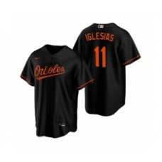 Men's Baltimore Orioles #11 Jose Iglesias Nike Black Replica Alternate Stitched Jersey