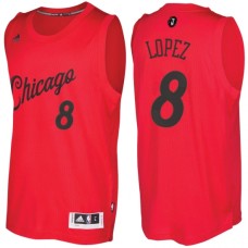 Men's Chicago Bulls #8 Robin Lopez Red 2016-2017 Christmas Day NBA Swingman Jersey