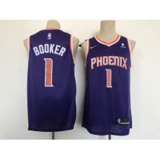 Men's Phoenix Suns #1 Devin Booker Swingman Purple Basketball Stitched Jersey