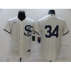 Men's Chicago White Sox #34 Michael Kopech Cream Elite 2021 Field of Dreams Stitched Jersey