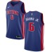 Men's Nike Detroit Pistons #6 Bruce Brown Jr. Swingman Royal Blue NBA Jersey - Icon Edition