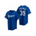 Men's Los Angeles Dodgers #39 Blake Treinen Royal 2020 World Series Champions Replica Stitched Jersey