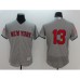 Men's Boston Red Sox #13 Hanley Ramirez Gray Independence Stitched Jersey