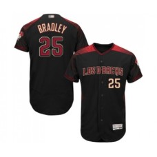 Men's Arizona Diamondbacks #25 Archie Bradley Black Alternate Authentic Collection Flex Base Baseball Jersey