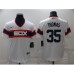 Men's Chicago White Sox #35 Frank Thomas White Nike Throwback Stitched Jersey