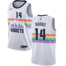 Men's Nike Denver Nuggets #14 Gary Harris Swingman White NBA Jersey - City Edition