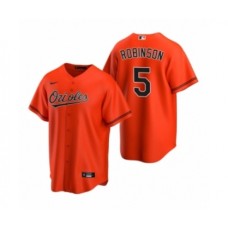 Men's Baltimore Orioles #5 Brooks Robinson Nike Orange 2020 Replica Alternate Stitched Jersey