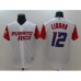 Men's New York Mets #12 Francisco Lindor Nike White Home Replica Player Stitched Jersey