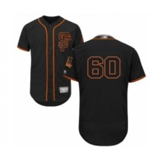 Men's San Francisco Giants #60 Wandy Peralta Black Alternate Flex Base Authentic Collection Baseball Player Stitched Jersey