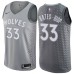 Men's Nike Minnesota Timberwolves #33 Keita Bates-Diop Swingman Gray NBA Jersey - City Edition