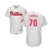 Men's Philadelphia Phillies #70 Arquimedes Gamboa White Home Flex Base Authentic Collection Baseball Player Stitched Jersey