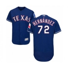 Men's Texas Rangers #72 Jonathan Hernandez Royal Blue Alternate Flex Base Authentic Collection Baseball Player Stitched Jersey