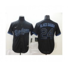 Los Angeles Dodgers #24 Kobe Bryant Black Shadow 2020 Cool Base Stitched Jerseys