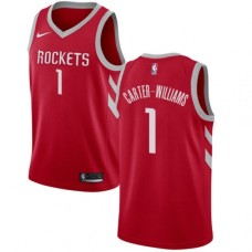 Men's Nike Houston Rockets #1 Michael Carter-Williams Swingman Red NBA Jersey - Icon Edition