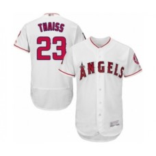 Men's Los Angeles Angels of Anaheim #23 Matt Thaiss White Home Flex Base Authentic Collection Baseball Player Stitched Jersey